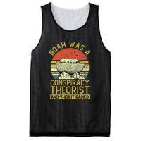 Conservative Christian Noah Was A Conspiracy Theorist Mesh Reversible Basketball Jersey Tank