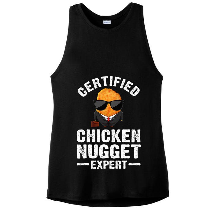 Cool Chicken Nugget Nug Life Food Lovers Ladies PosiCharge Tri-Blend Wicking Tank