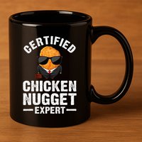 Cool Chicken Nugget Nug Life Food Lovers 11oz C Handle Ceramic Mug