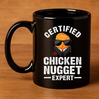 Cool Chicken Nugget Nug Life Food Lovers 11oz C Handle Ceramic Mug