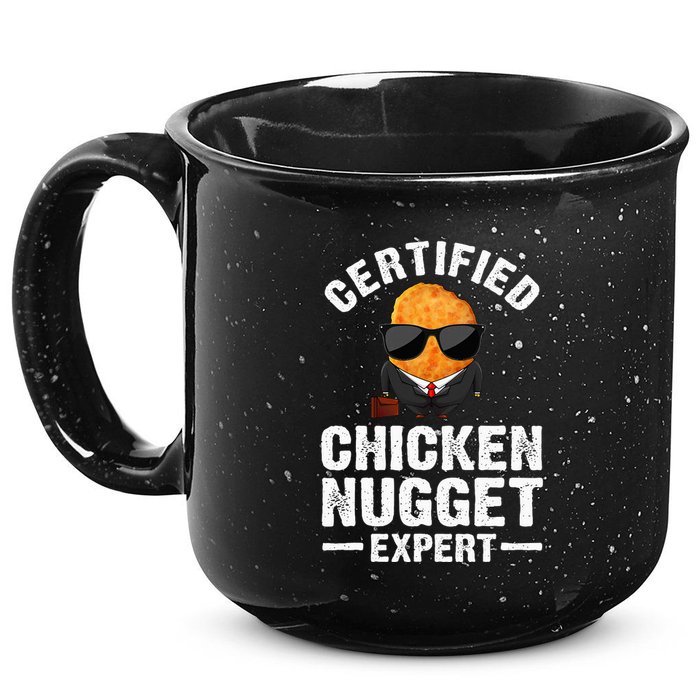Cool Chicken Nugget Nug Life Food Lovers 15oz Campfire Ceramic Mug