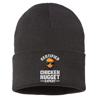 Cool Chicken Nugget Nug Life Food Lovers Sustainable Knit Beanie