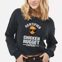 Cool Chicken Nugget Nug Life Food Lovers Cropped Pullover Crew