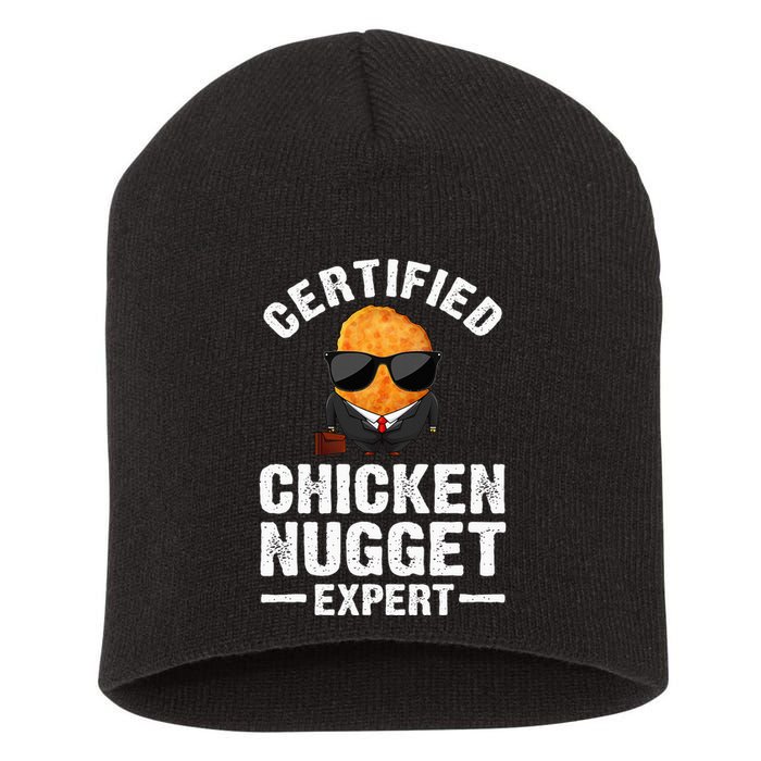 Cool Chicken Nugget Nug Life Food Lovers Short Acrylic Beanie