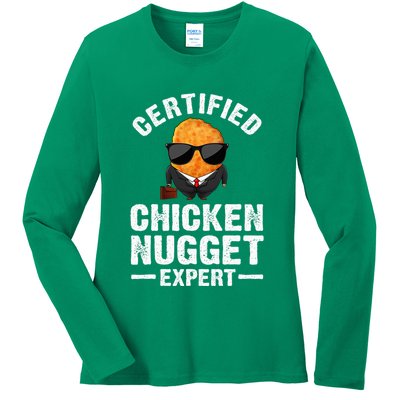 Cool Chicken Nugget Nug Life Food Lovers Ladies Long Sleeve Shirt