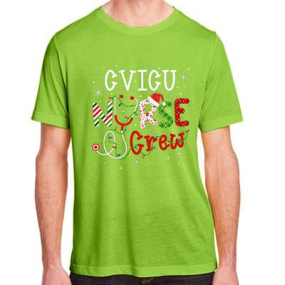 CVICU Christmas Nurse Crew Funny Nursing Christmas Pattern Adult ChromaSoft Performance T-Shirt