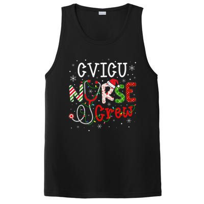 CVICU Christmas Nurse Crew Funny Nursing Christmas Pattern PosiCharge Competitor Tank