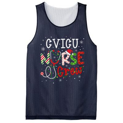 CVICU Christmas Nurse Crew Funny Nursing Christmas Pattern Mesh Reversible Basketball Jersey Tank