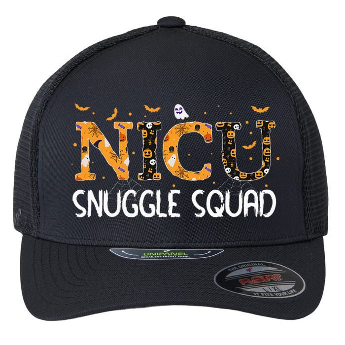 Cozy Crew NICU Nurse Halloween Outfit Flexfit Unipanel Trucker Cap