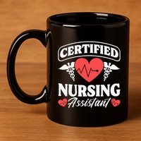 Cna Certified Nursing Assistant Certified Nursing Assistant 11oz C Handle Ceramic Mug