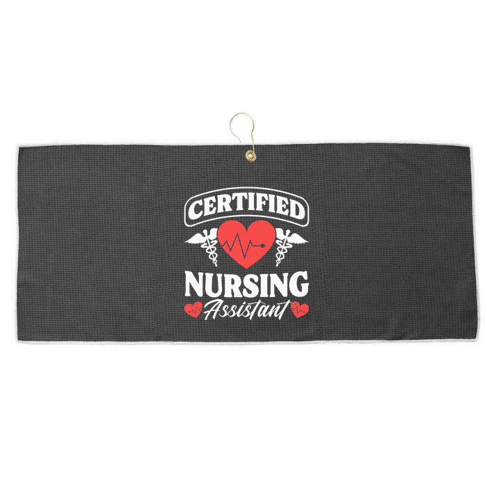 Cna Certified Nursing Assistant Certified Nursing Assistant Large Microfiber Waffle Golf Towel
