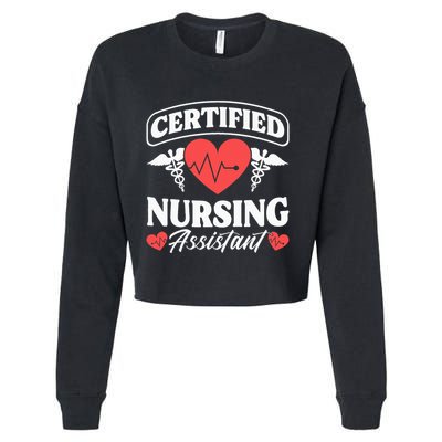 Cna Certified Nursing Assistant Certified Nursing Assistant Cropped Pullover Crew