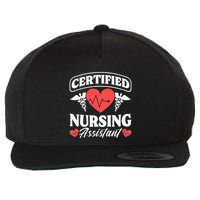 Cna Certified Nursing Assistant Certified Nursing Assistant Wool Snapback Cap