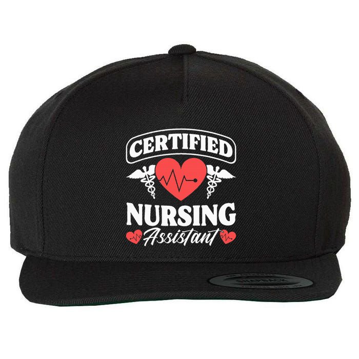 Cna Certified Nursing Assistant Certified Nursing Assistant Wool Snapback Cap