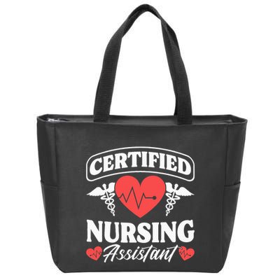 Cna Certified Nursing Assistant Certified Nursing Assistant Zip Tote Bag