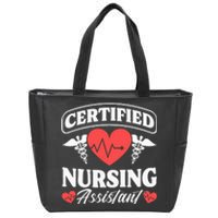 Cna Certified Nursing Assistant Certified Nursing Assistant Zip Tote Bag