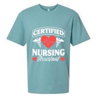 Cna Certified Nursing Assistant Certified Nursing Assistant Sueded Cloud Jersey T-Shirt