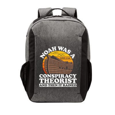 Conservative Christian Noah Was A Conspiracy Theorist Vector Backpack