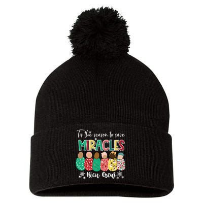 Christian Christmas Nativity Jesus Love Came Down Pom Pom 12in Knit Beanie