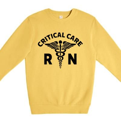 Critical Care Nursing Department Icu Rn Critical Care Nurse Premium Crewneck Sweatshirt