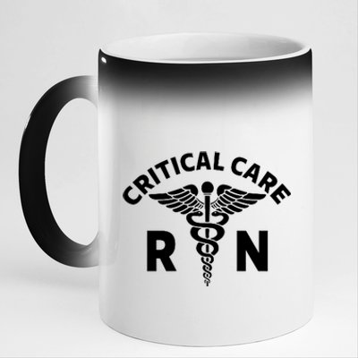 Critical Care Nursing Department Icu Rn Critical Care Nurse 11oz Black Color Changing Mug