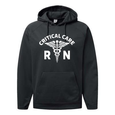 Critical Care Nursing Department Icu Rn Critical Care Nurse Performance Fleece Hoodie