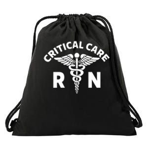 Critical Care Nursing Department Icu Rn Critical Care Nurse Drawstring Bag