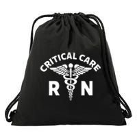 Critical Care Nursing Department Icu Rn Critical Care Nurse Drawstring Bag