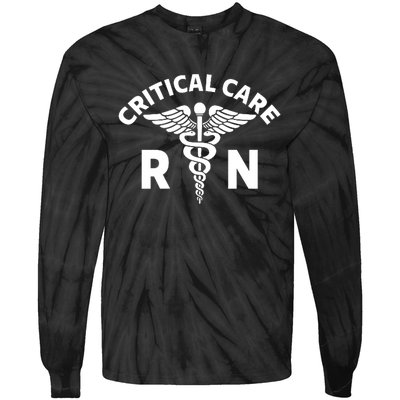 Critical Care Nursing Department Icu Rn Critical Care Nurse Tie-Dye Long Sleeve Shirt