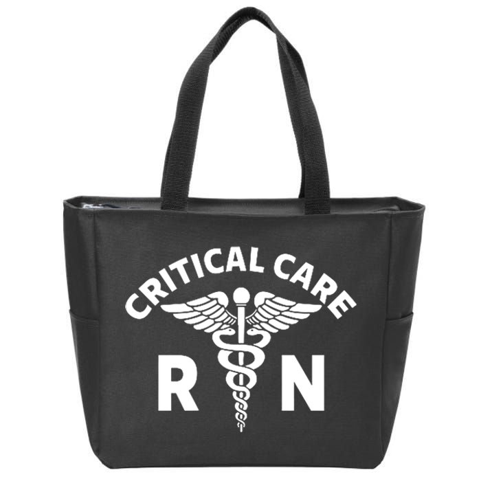 Critical Care Nursing Department Icu Rn Critical Care Nurse Zip Tote Bag