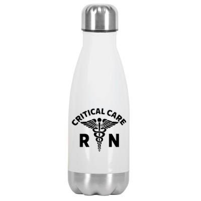 Critical Care Nursing Department Icu Rn Critical Care Nurse Stainless Steel Insulated Water Bottle