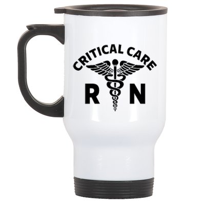 Critical Care Nursing Department Icu Rn Critical Care Nurse Stainless Steel Travel Mug