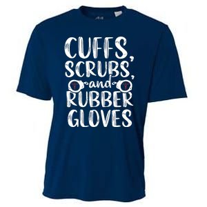 Cuffs Correctional Nurse RN Prison Nursing Medical Cooling Performance Crew T-Shirt