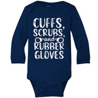 Cuffs Correctional Nurse RN Prison Nursing Medical Baby Long Sleeve Bodysuit