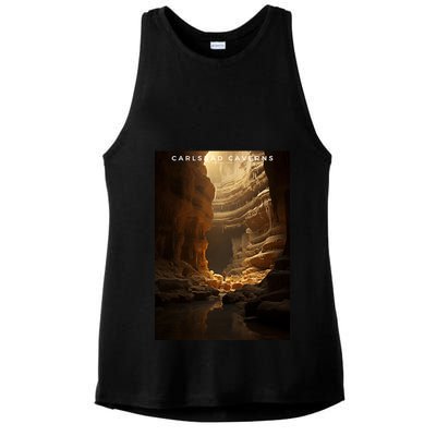 Carlsbad Caverns National Park Ladies PosiCharge Tri-Blend Wicking Tank