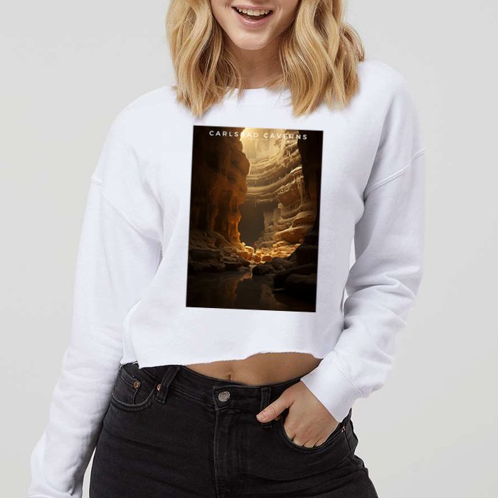 Carlsbad Caverns National Park Cropped Pullover Crew