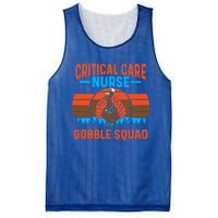 Critical Care Nurse Gobble Squad Turkey Thanksgiving Nurses Gift Mesh Reversible Basketball Jersey Tank