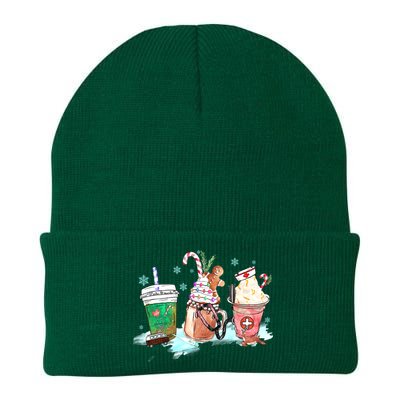 Christmas Coffee Nurse Knit Cap Winter Beanie