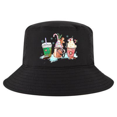 Christmas Coffee Nurse Cool Comfort Performance Bucket Hat