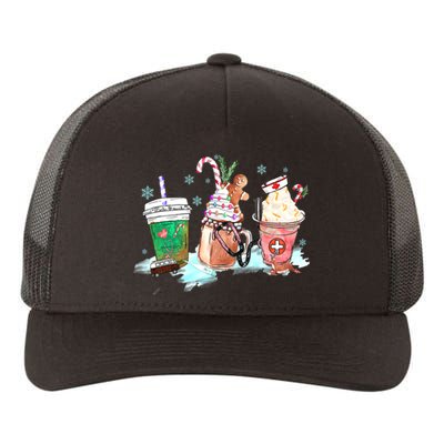 Christmas Coffee Nurse Yupoong Adult 5-Panel Trucker Hat