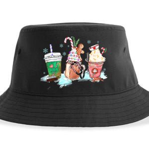 Christmas Coffee Nurse Sustainable Bucket Hat