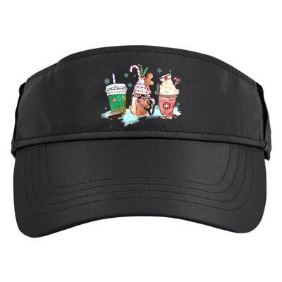 Christmas Coffee Nurse Adult Drive Performance Visor