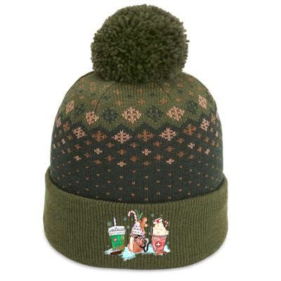 Christmas Coffee Nurse The Baniff Cuffed Pom Beanie