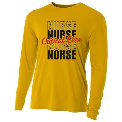 Critical Care Nurse Gift Cooling Performance Long Sleeve Crew