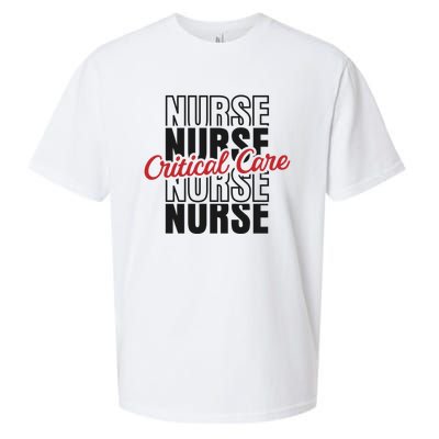 Critical Care Nurse Gift Sueded Cloud Jersey T-Shirt