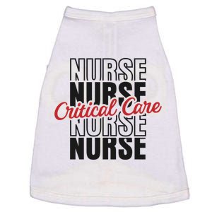 Critical Care Nurse Gift Doggie Tank