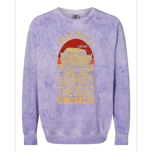 Conservative Christian Noah Was A Conspiracy Theorist Colorblast Crewneck Sweatshirt