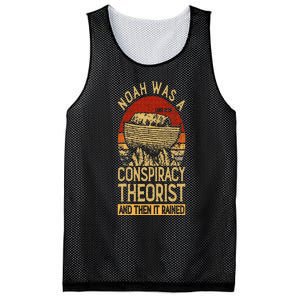 Conservative Christian Noah Was A Conspiracy Theorist Mesh Reversible Basketball Jersey Tank