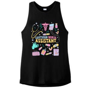 Cna Certified Nursing Assistant Funny Nurse Cna Life Costume Ladies PosiCharge Tri-Blend Wicking Tank