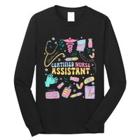 Cna Certified Nursing Assistant Funny Nurse Cna Life Costume Long Sleeve Shirt